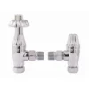 Redroom Traditonal Angled Radiator Valves Pack Chrome