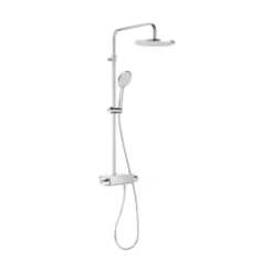 Roca Deck-T Round Head Shower Column With Shelf