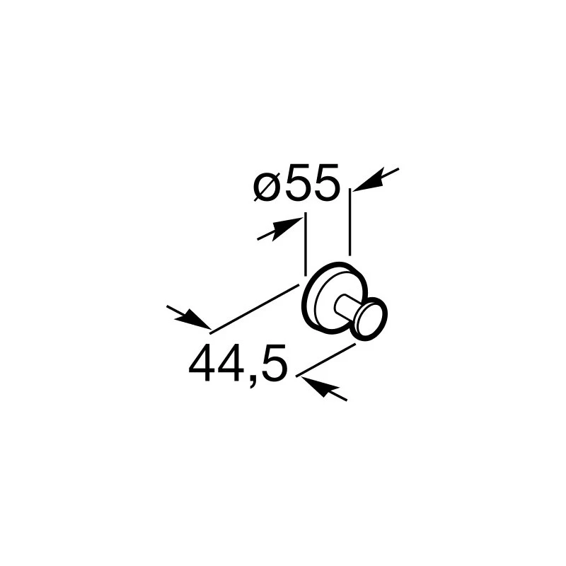 Roca Twin Robe Hook 2 Roca Twin Robe Hook - Image 2