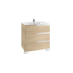 Roca Victoria-N Unik 1000mm 3 Drawer Base Unit & Basin Oak