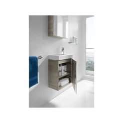Roca Mini Pack Basin & Base Unit 450mm & Mirror Textured Grey 6 Roca Mini Pack Basin & Base Unit 450mm & Mirror Textured Grey -Home Bathroom roca 855865156 3