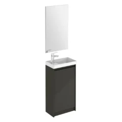 Royo Enjoy Floor Standing Cloakroom Unit & Mirror Anthracite