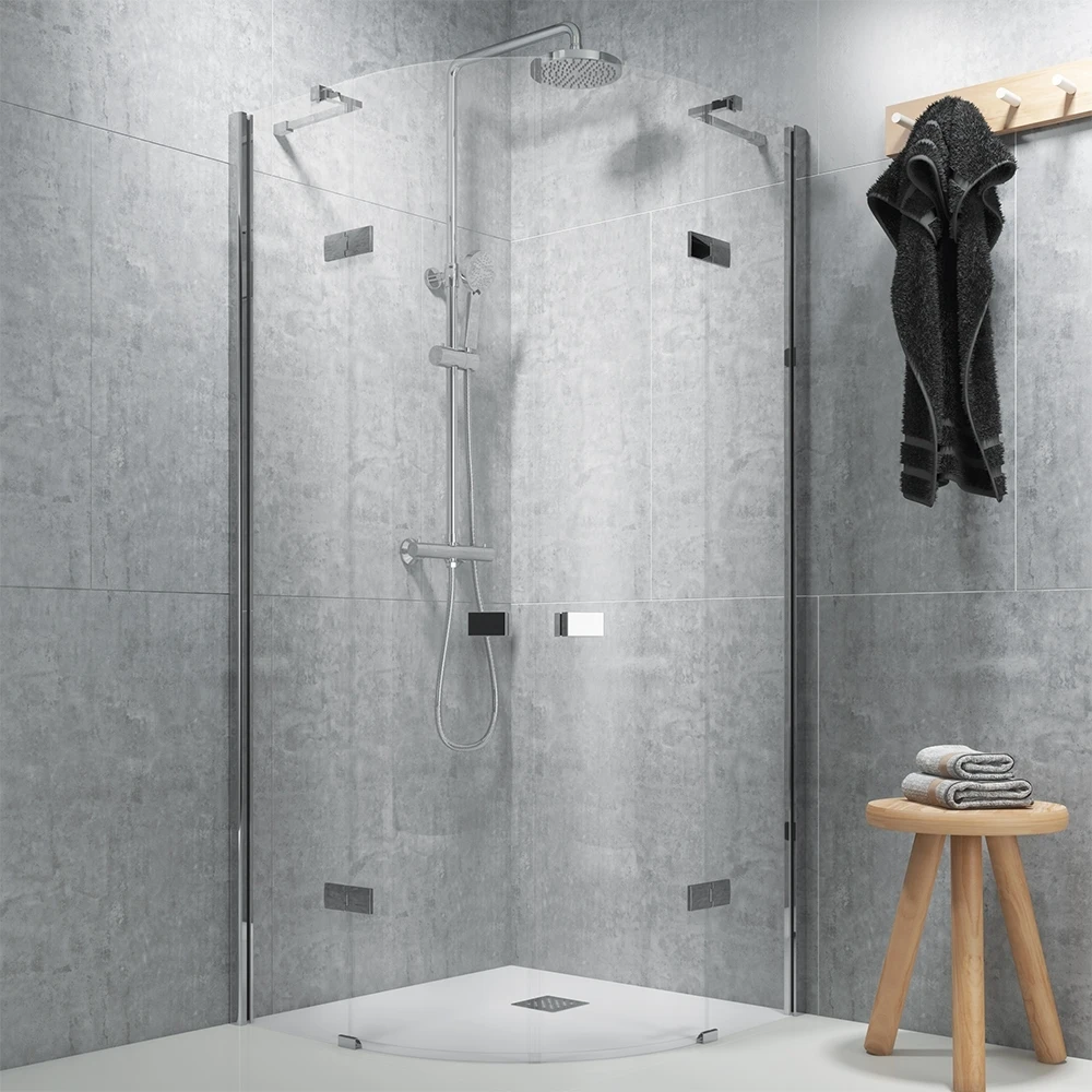 Synergy Vodas 8 Stella 900mm Chrome Quadrant 2 Door Enclosure 2 Synergy Vodas 8 Stella 900mm Chrome Quadrant 2 Door Enclosure - Image 2