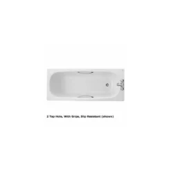 Twyford Celtic Bath 1700×7002 Tap Plain No Grips With Legs